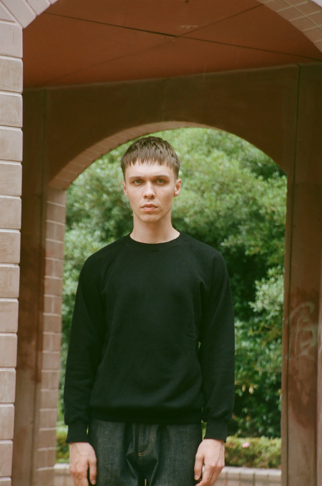 Stone-Washed Crewneck Sweatshirt