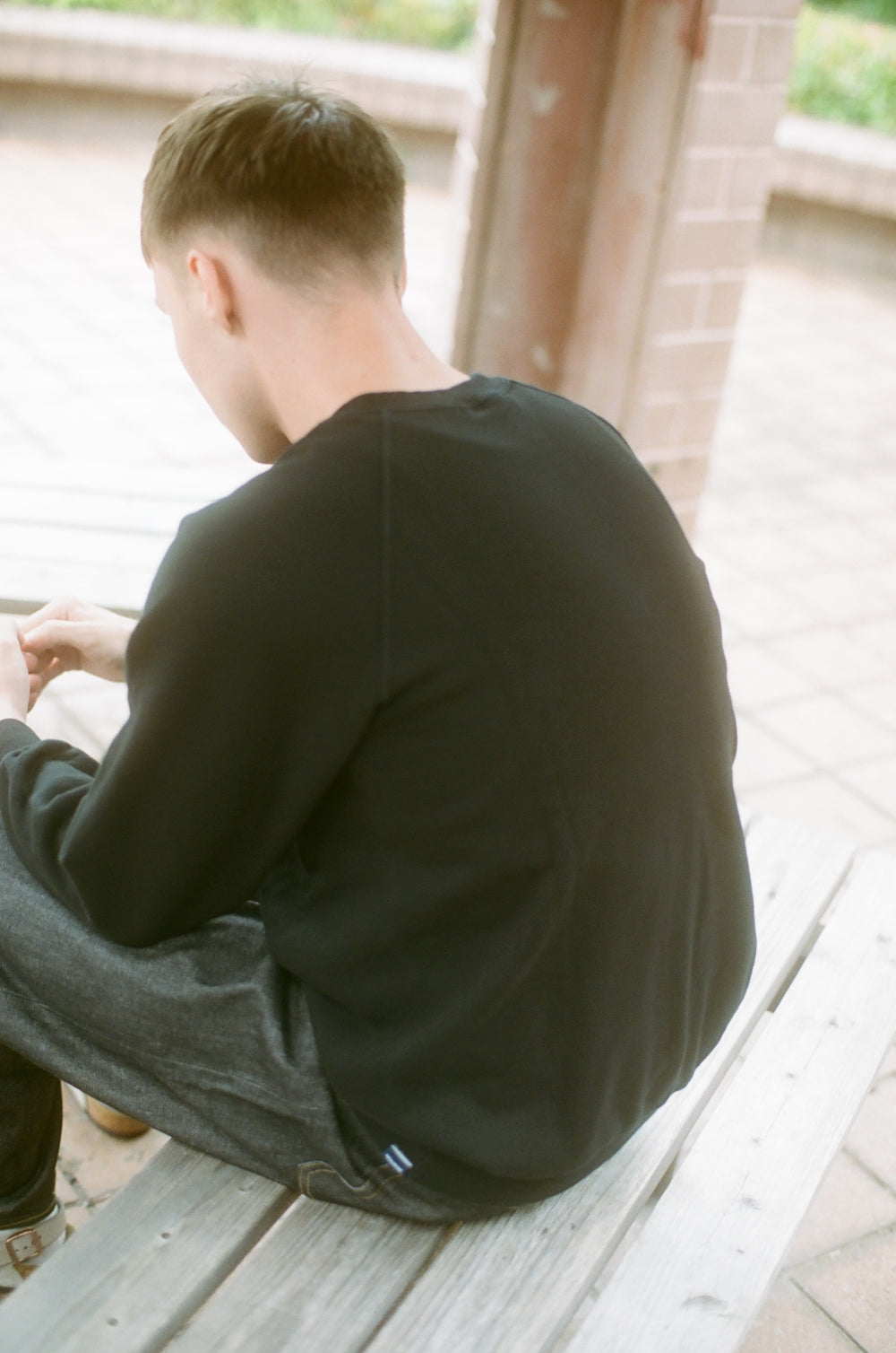 Stone-Washed Crewneck Sweatshirt