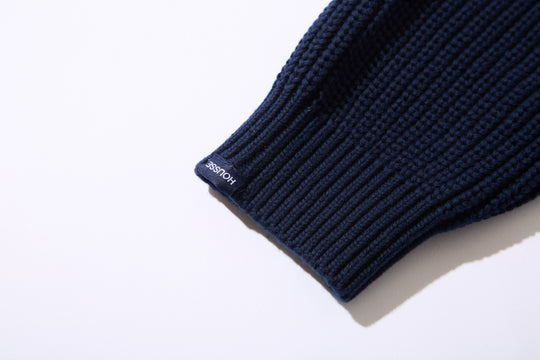 Rib-Stitch Cotton Sweater