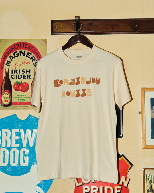 HOUSSE × Bong Sadhu TWO-TONE LOGO S/S TEE