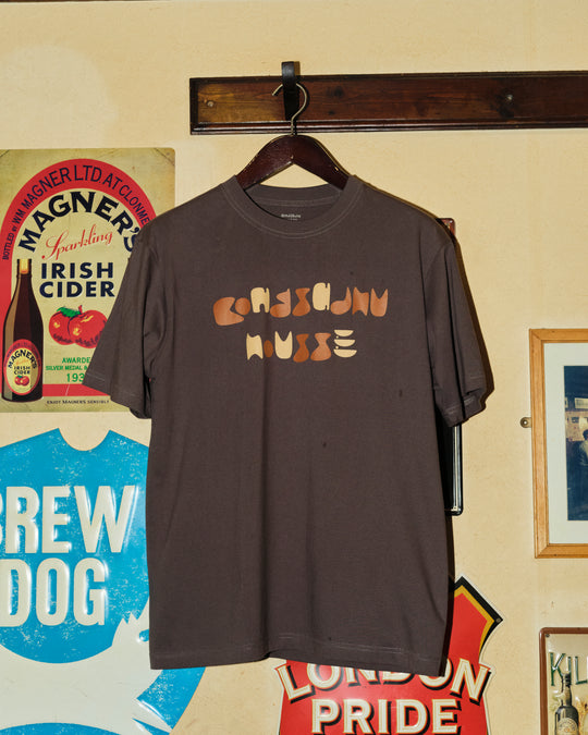 HOUSSE × Bong Sadhu TWO-TONE LOGO S/S TEE