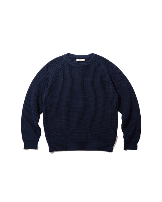 Rib-Stitch Cotton Sweater