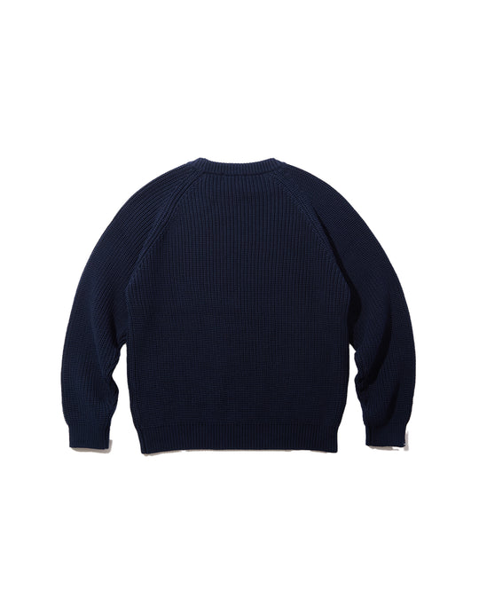 Rib-Stitch Cotton Sweater