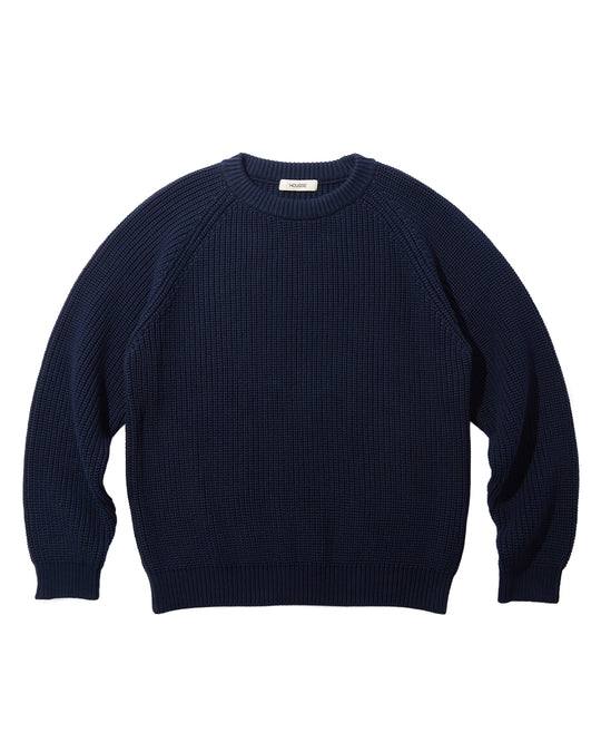 Rib-Stitch Cotton Sweater