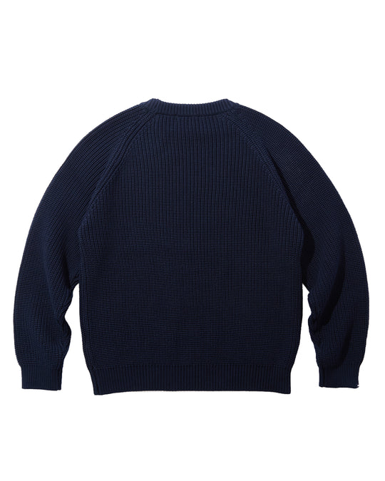 Rib-Stitch Cotton Sweater