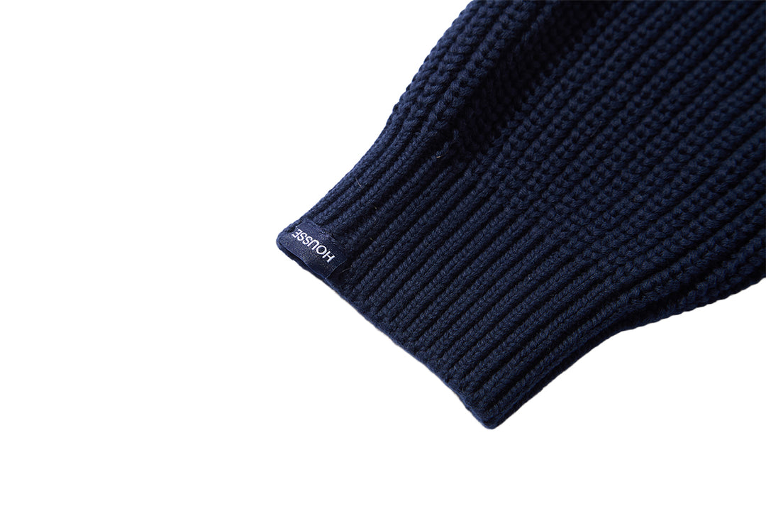 Rib-Stitch Cotton Sweater